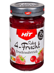 Verpackung HIT Fruchtaufstrich Rote 4-frucht