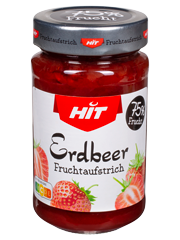 Verpackung HIT Fruchtaufstrich Erdbeer