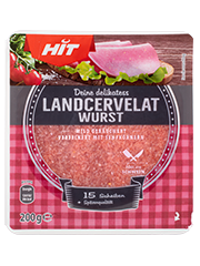 Verpackung HIT Landcervelatwurst