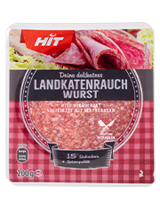 Verpackung HIT Landkatenrauchwurst