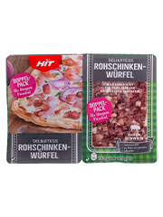 Verpackung HIT Rohschinkenwürfel