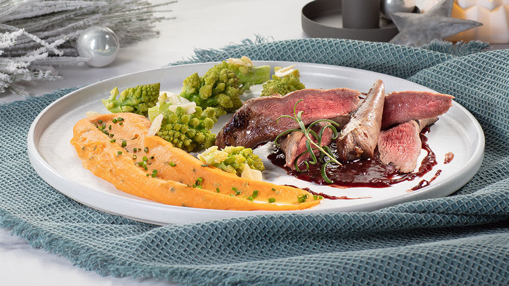 Lammfilets mit Rotwein-Balsamico-Jus | Rezepte | HIT