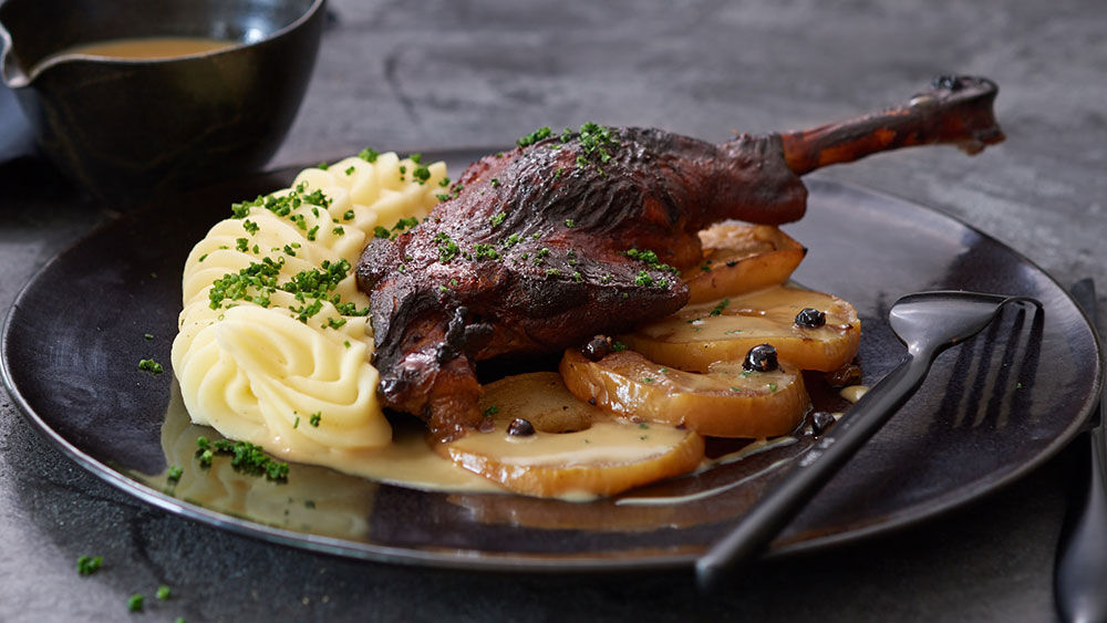 Gänsekeule in Calvadossauce | Rezepte | HIT