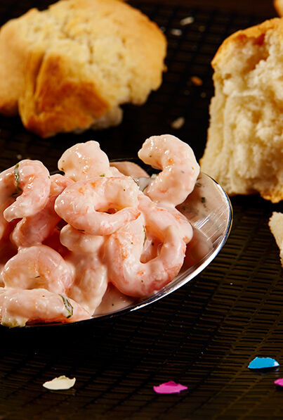 Frisches Weißbrot mit Eismeergarnelen | Rezepte | HIT